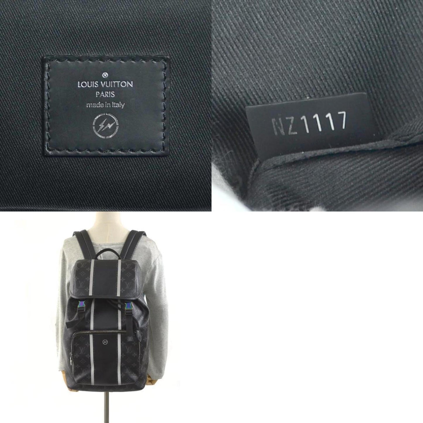 Louis Vuitton rucksack monogram eclipse backpack / black men's M43409