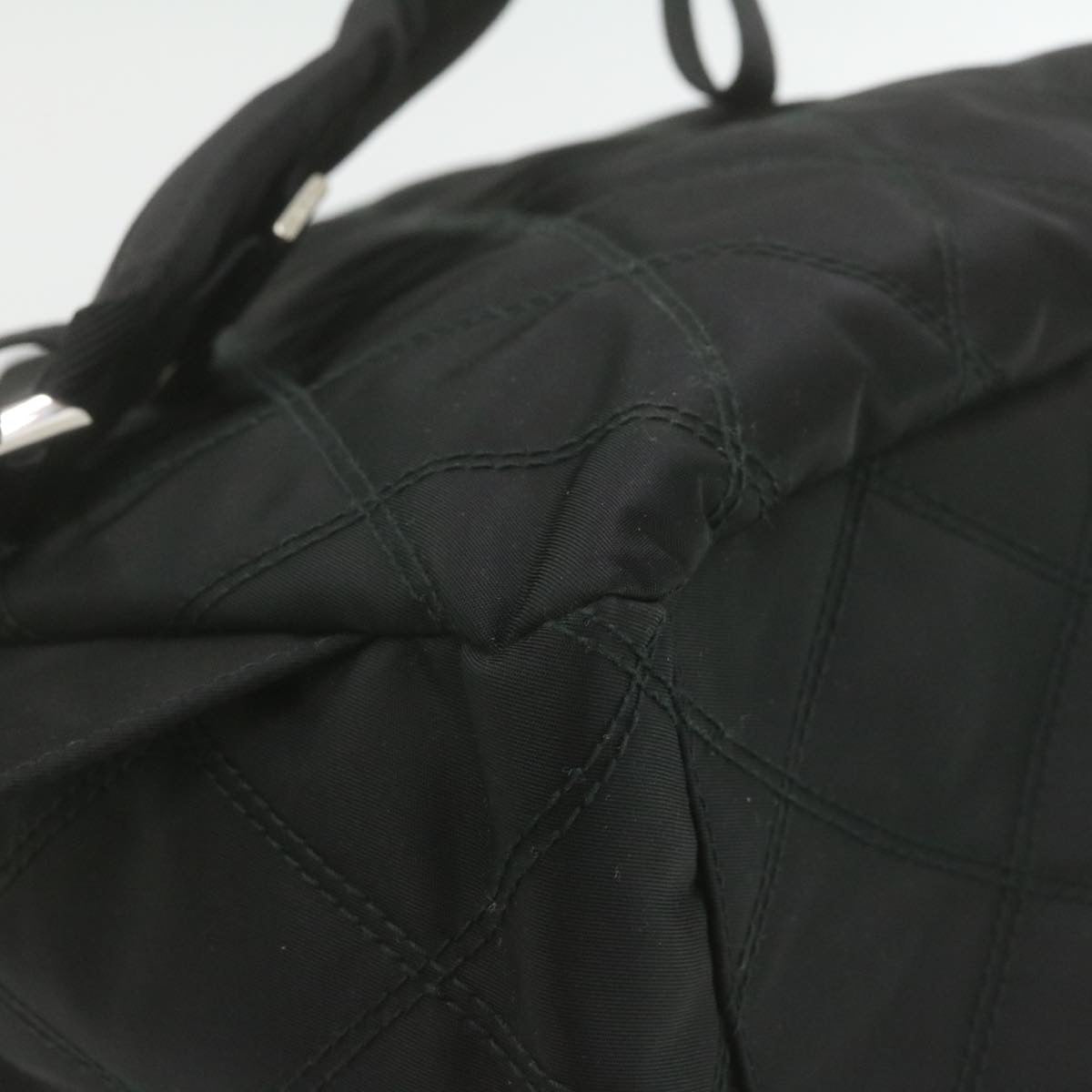 PRADA Nylon Fur Backpack Black 2VZ015 21454A