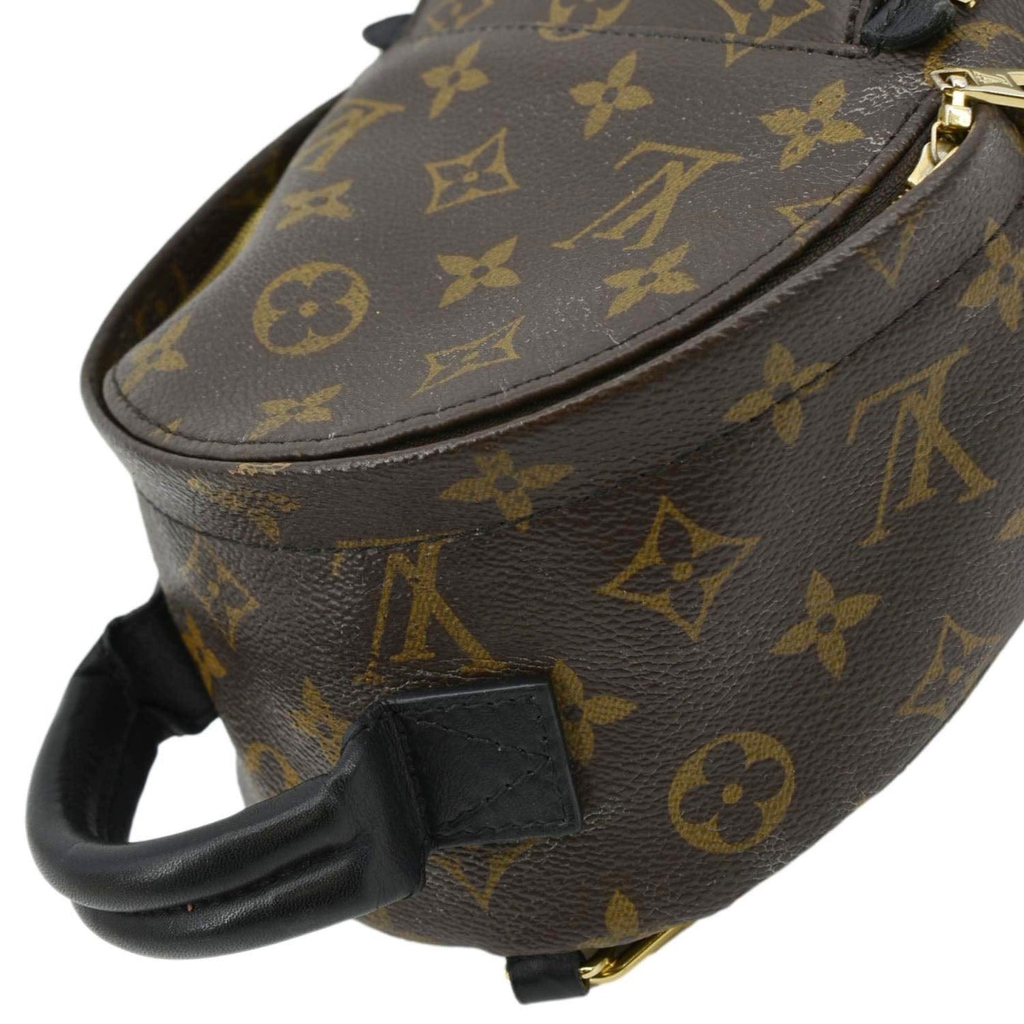 LOUIS VUITTON Palm Springs Mini Monogram Canvas Backpack Brown