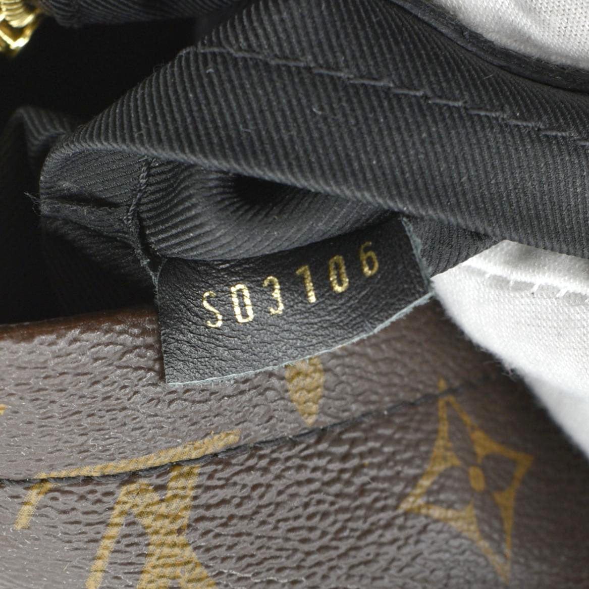 LOUIS VUITTON Palm Springs Mini Monogram Canvas Backpack Brown