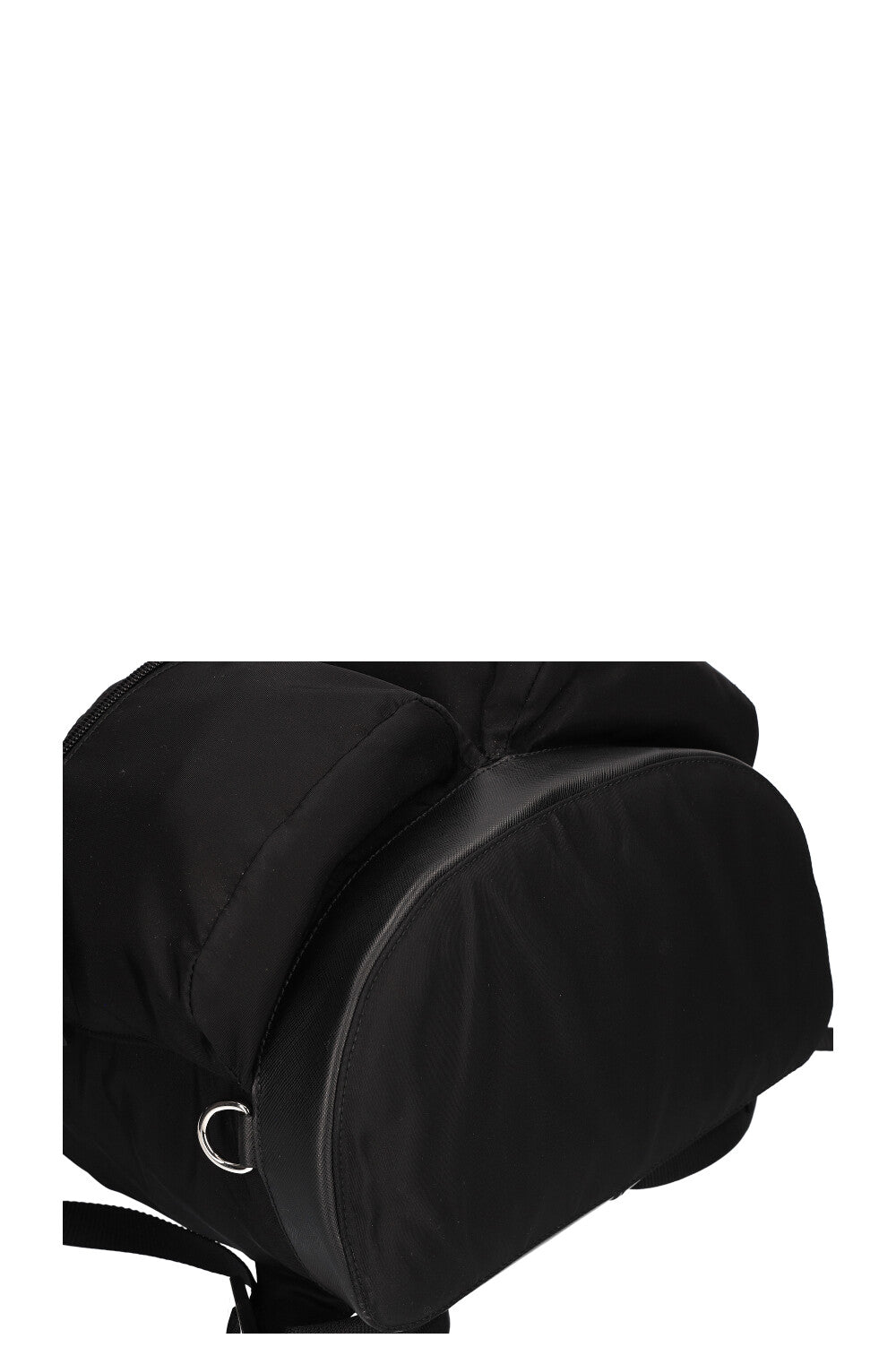 PRADA Backpack Nylon Black with Silver