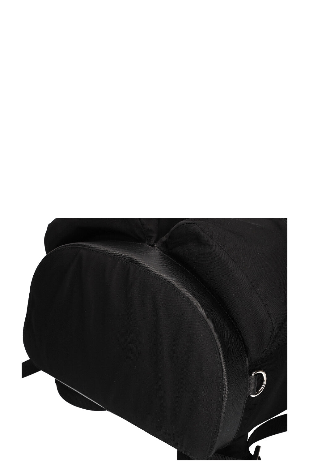 PRADA Backpack Nylon Black with Silver