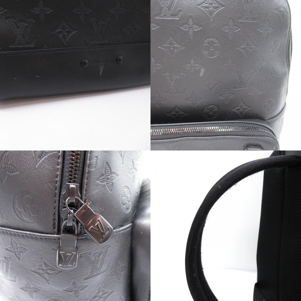Louis Vuitton Racing Backpack Backpack Backpack Bag PVC Coated Canvas Monogram Shadow Black M46109