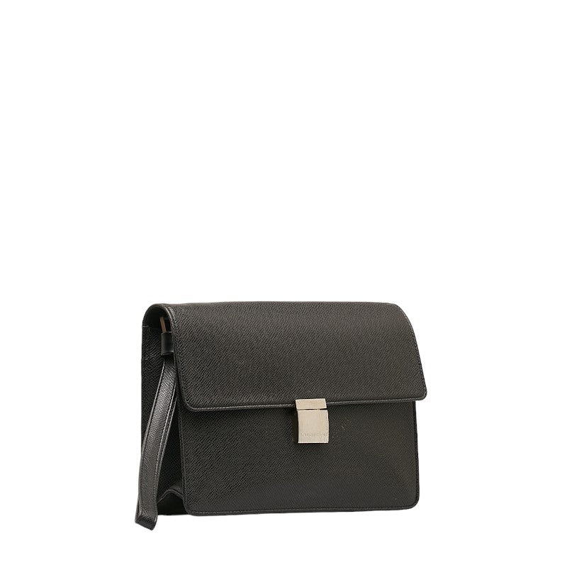 Louis Vuitton Taiga Selenga Backpack Second Bag M30782  Black Leather Men LOUIS VUITTON