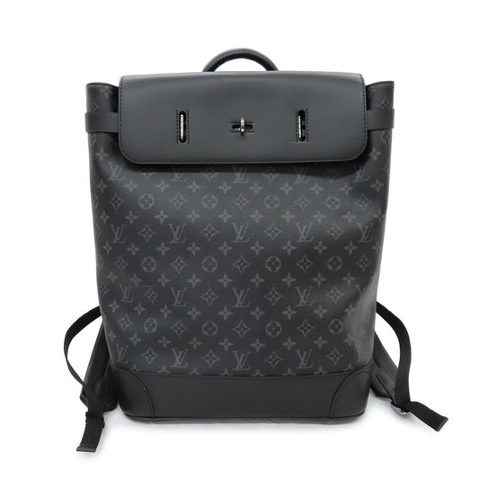 Louis Vuitton Steamer Backpack M44052 Monogram Eclipse Lounge Black Gr Leather   Beauty