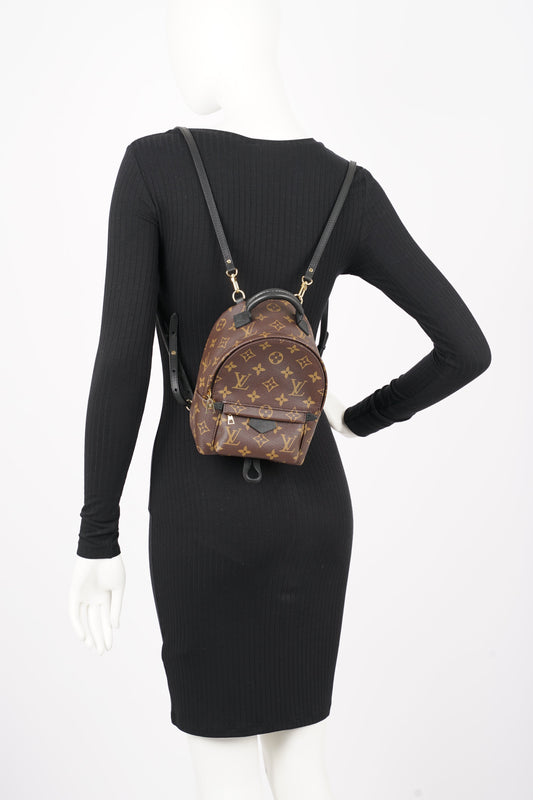 Louis Vuitton Womens Palm Spring Backpack Monogram Canvas Mini