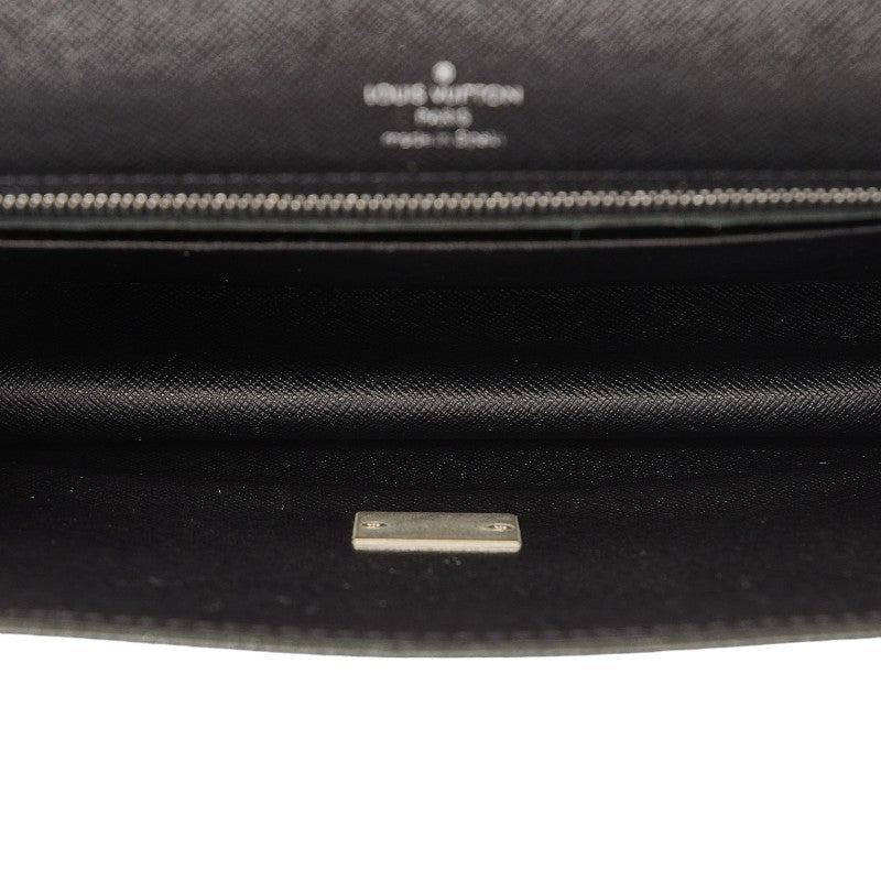Louis Vuitton Taiga Selenga Backpack Second Bag M30782  Black Leather Men LOUIS VUITTON